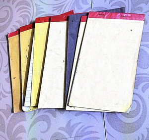 Rough writing book pads
