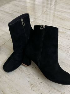 Black Suede Ankle Boots
