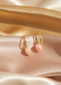 Dainty Pink Drop Earrings