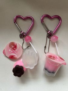 Pink Jelly Pudding Keychain