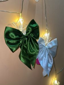 Stylish Large Colorful Satin Bows Ribbon Hair Clip