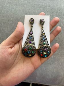 Set of 3 Large Dangling Earrings