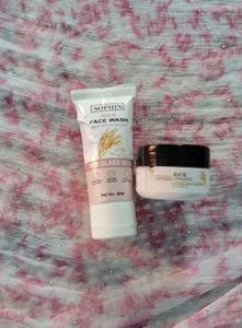 SOPHiN Rice Face Wash and ceramide cream