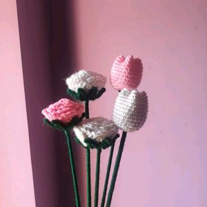 Crochet Tulip And Roses