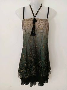 CUTE SHIMMERY BAGGY DRESS
