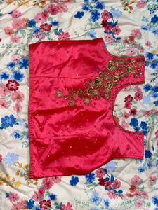 Embroidered Pink Blouse