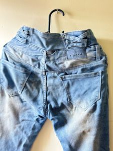 Distressed High-Waisted Jeans