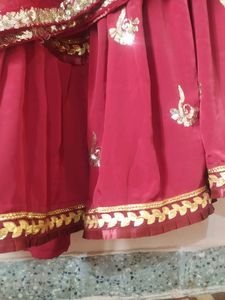 Lehenga With Round Kurti ❤️❤️Duptt