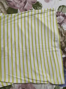 Fame forever women yellow striped cotton tshirt