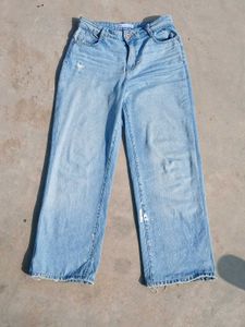 Wide Leg Denim Jeans
