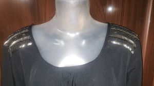 Embellished Black Top