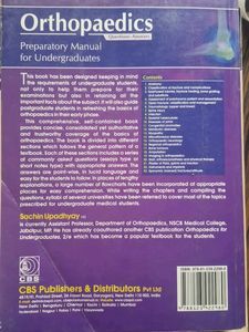 Orthopaedics Preparatory Manual