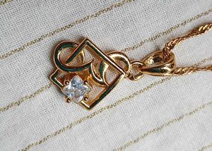 Elegant Gold-Tone Pendant Necklace