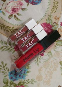 Combo Of 4 Lipsticks (Swiss Beauty And Tac)