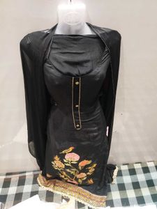 Black Floral Salwar Kameez