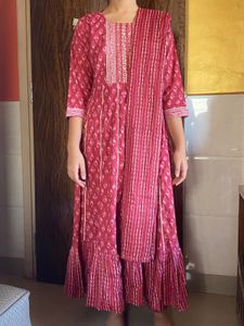 34 Bust Cotton Kurta Set For Woman