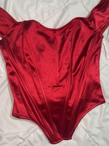 Red Satin Corset
