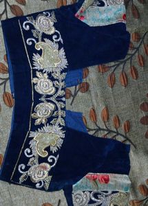 Blue Velvet Blouse