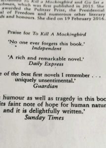 TO KILL A MOCKING BIRD