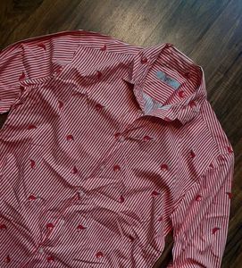 Striped Button-Down Shirt