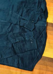 Marks &amp; Spencer Men Black Slimfit Cotton Shirt