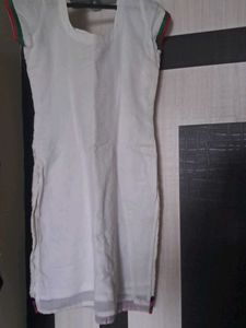 White Embroidered Kurti