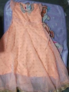 Peach Party Dress