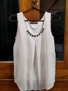 Baby Pink Beaded Top