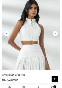 White Halter Top &amp; Maxi Skirt Set