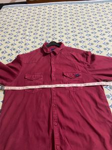 Red Casual Shirt