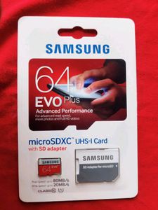 SAMSUNG EVO Plus 64GB MicroSD Micro SDXC C10 Flash