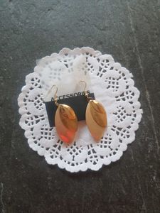 Gold Leaf Danglers