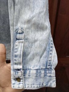 Lee Cooper Blue Denim Jacket Shirt For Women