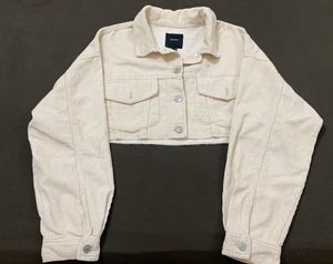 Cropped Corduroy Jacket