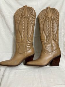 Bronx Cowboy Knee-Length Leather Boots