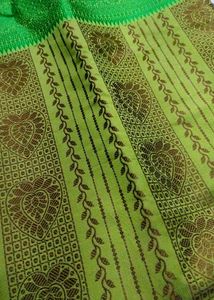Pochampalli Handloom Silk Saree for Women (Green)