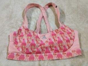 Adidas Sports Bra Pink Pattern