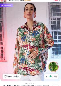 Floral Print Button-Down Shirt