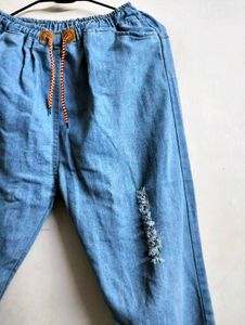 Distressed Light Wash Jeans