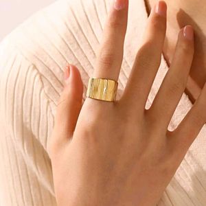 Gold Textured Statement Ring