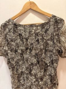 Beautiful Brown Mesh Top