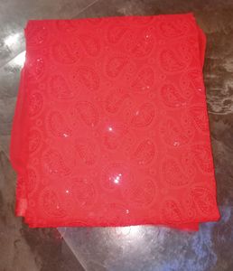 Red Georgette Dress Material