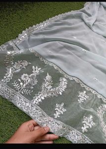 Embroidered Georgette Suit