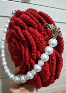 Crochet Rose Clutch.