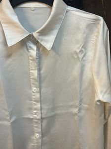 White Satin Finish Shirt