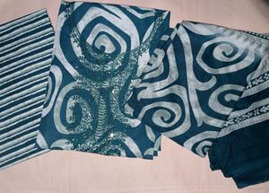 Pretty Printed Suit Material For Women💚✨️