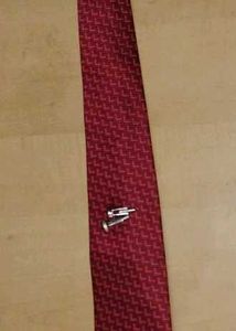 Silk Burgundy Patterned Tie