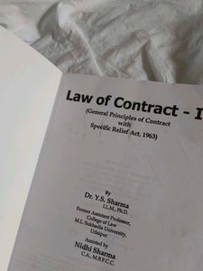 Law Of Contract 1 YS Sharma