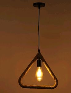 Metal Jute Hanging Lamp