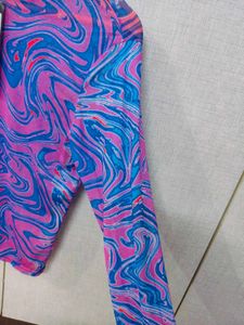 Pink And Blue Top